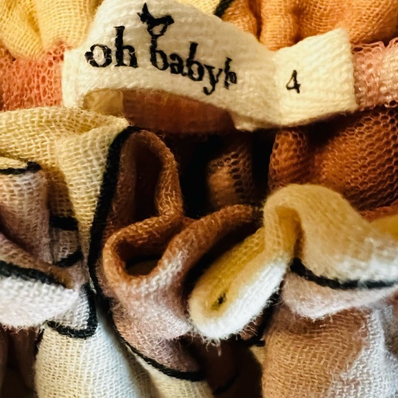 Oh Baby! Balloon Print Skirt Soft pink, muted purple and cream Size 4 - Picture 4 of 8